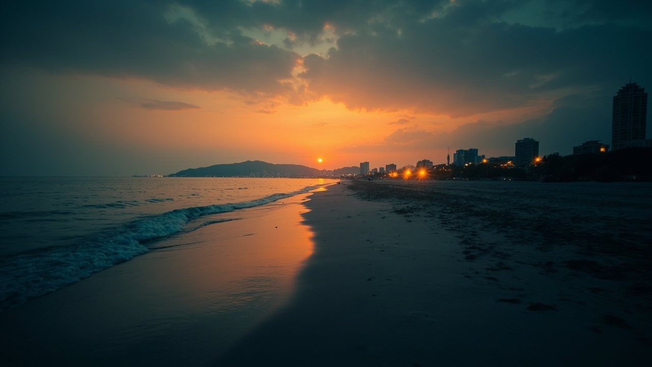岘港海滨景观