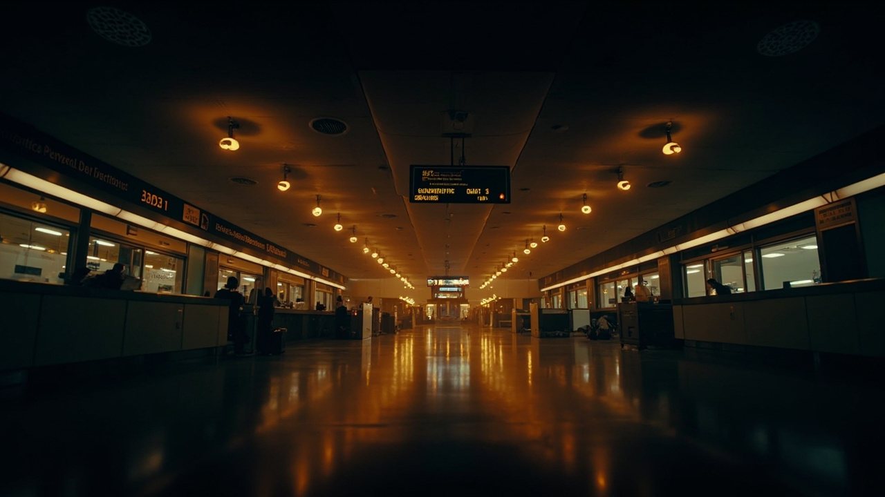 深夜航站楼，落地即有人接应